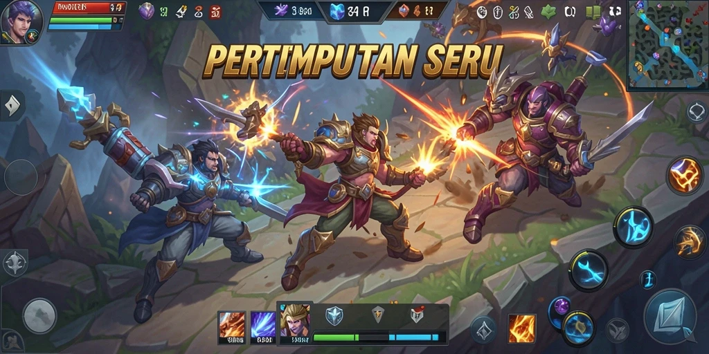 Tampilan seru dari gameplay <strong>34R</strong> yang penuh aksi dan strategi.