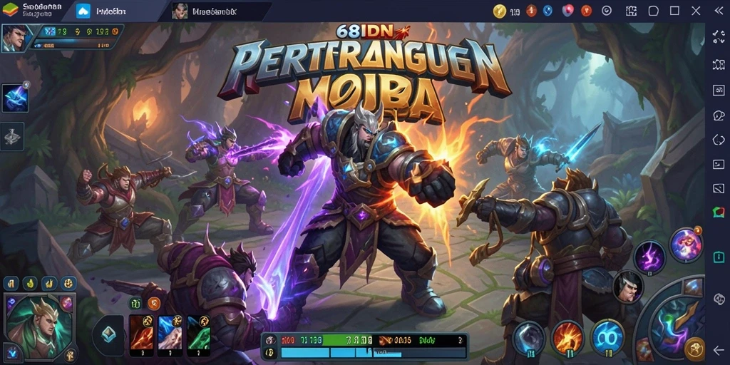 Gameplay seru dari 68IDN dengan pertarungan tim.