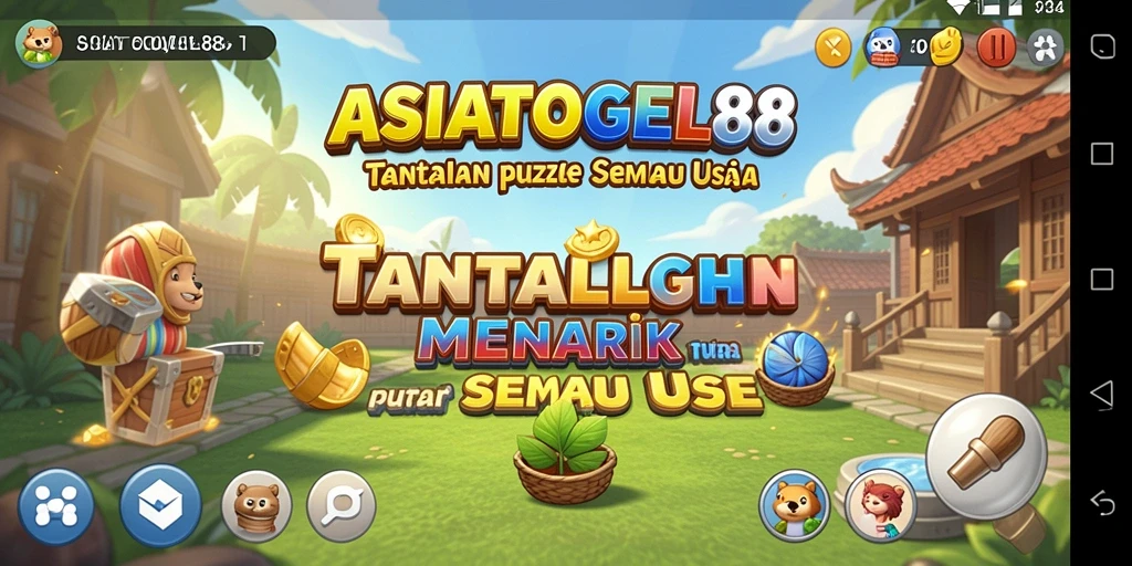 Tampilan gameplay seru dan menantang di ASIATOGEL88.