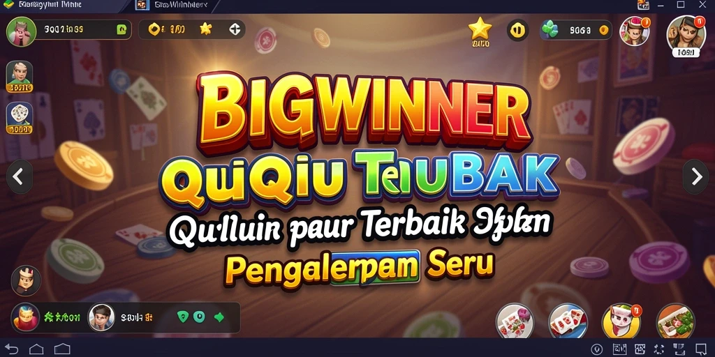 Tangkapan layar menunjukkan gameplay seru BIGWINNER dalam permainan QiuQiu.