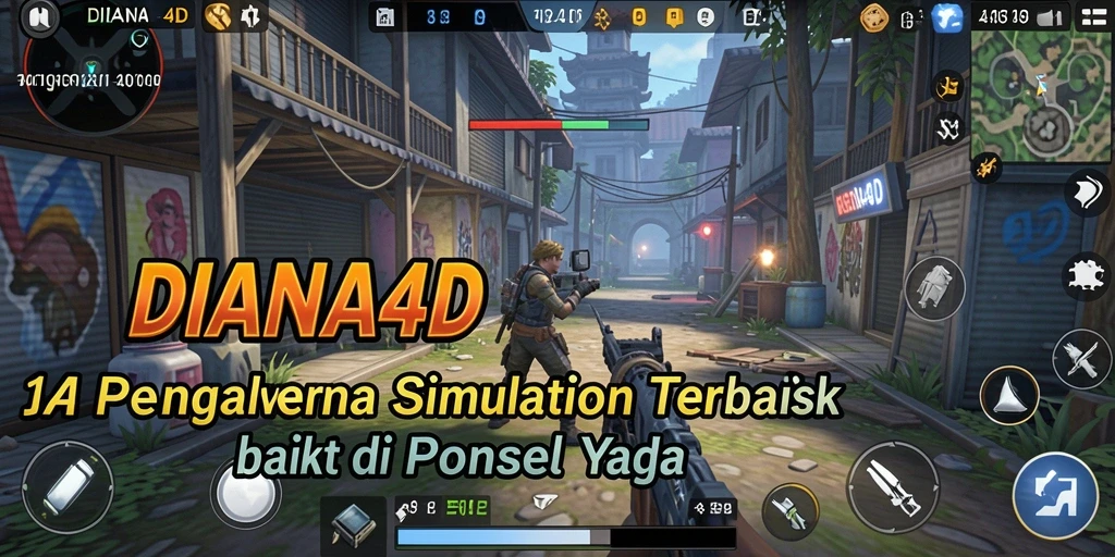 Tampilan gameplay menarik dari DIANA4D dengan simulasi realistis.