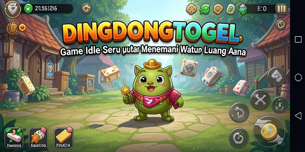 Screenshot gameplay DINGDONGTOGEL menampilkan momen seru dalam bermain Idle.