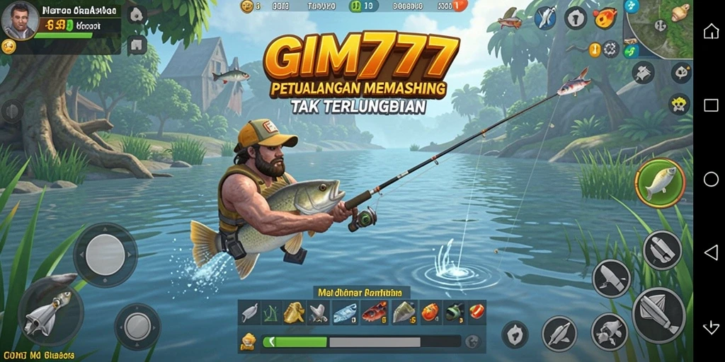 Gameplay GIM777 dengan pengalaman memancing yang mendebarkan.