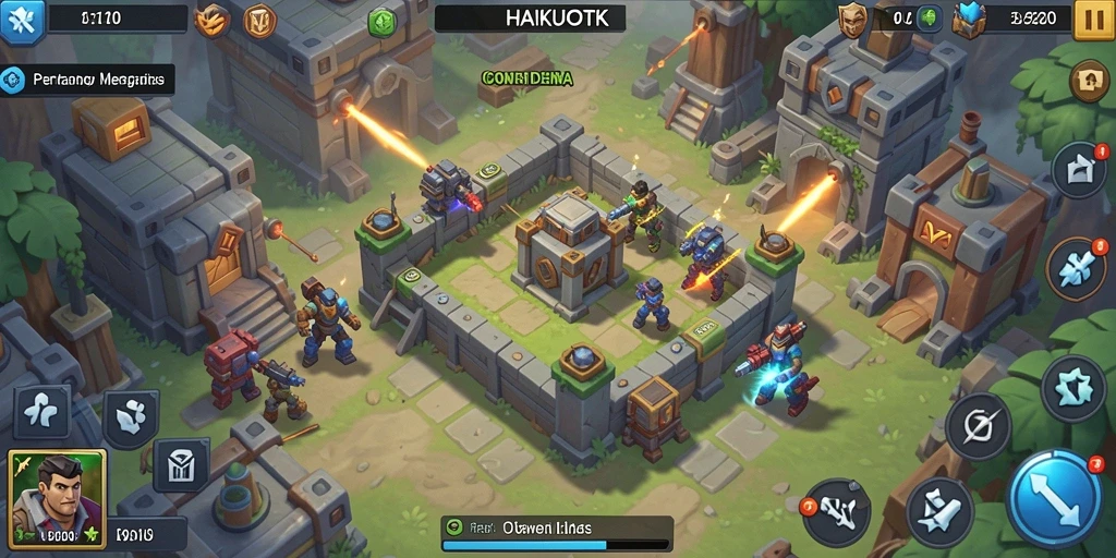 Gameplay HAIKUOTK yang mendebarkan dalam Tower Defense.