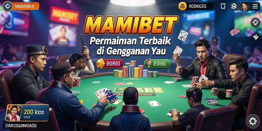 Gameplay menarik MAMIBET dengan suasana poker yang dinamis.
