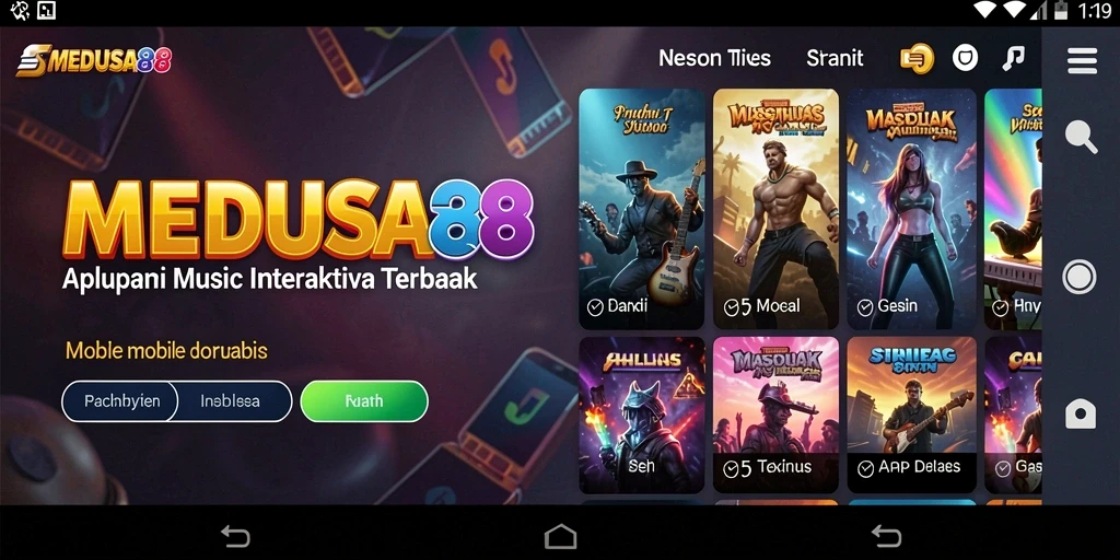 Tampilan gameplay interaktif MEDUSA88 yang menarik dan penuh warna.