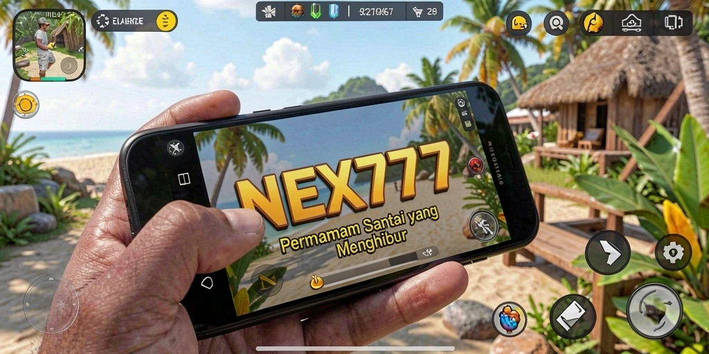 Tampilan gameplay NEX777 yang penuh warna dan menarik.