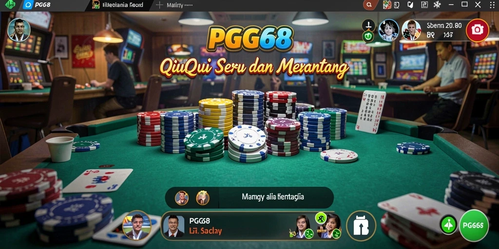 Screenshot PGG68 menampilkan gameplay QiuQiu yang seru.