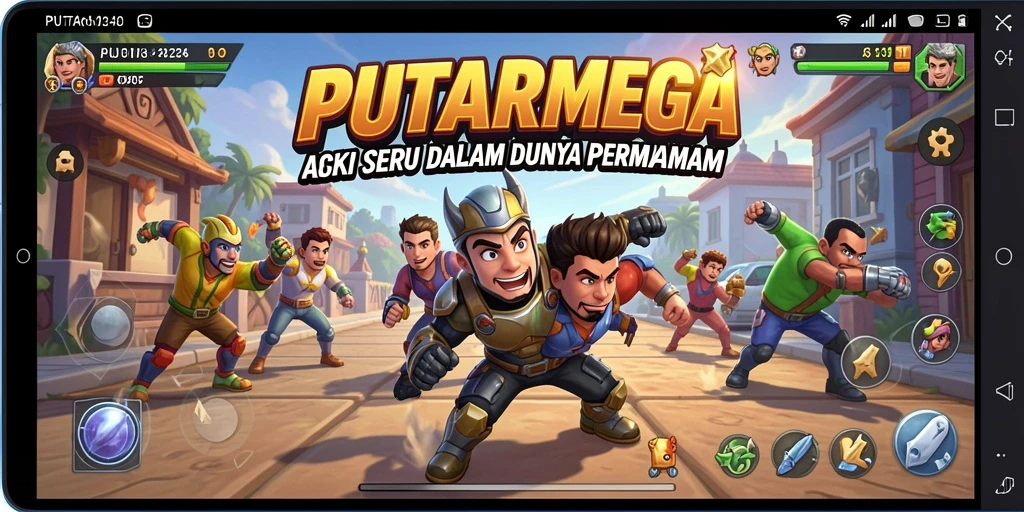 Tangkapan layar menampilkan gameplay PUTARMEGA yang memukau dan seru.
