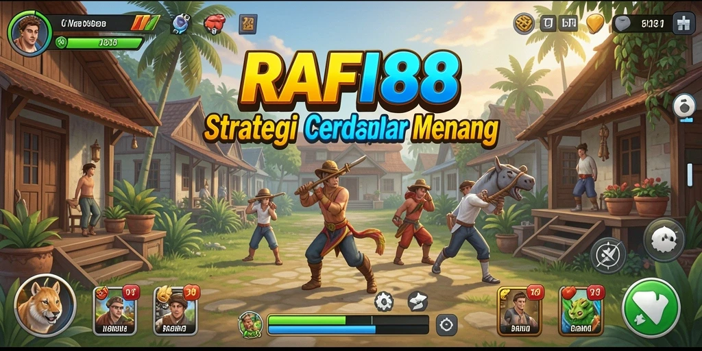 Screenshot dari gameplay <strong>RAFI88</strong> menampilkan strategi yang menegangkan dan pertempuran yang dinamis.