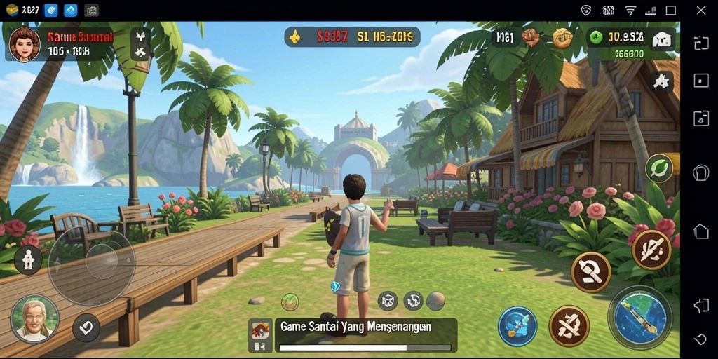 Tampilan gameplay seru dan penuh warna dari SD107.