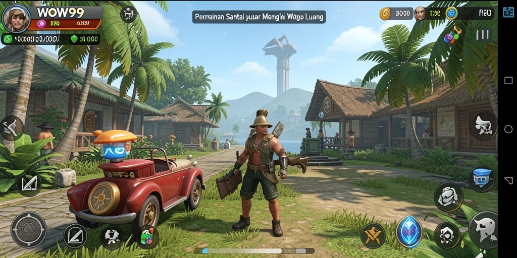 Tampilan gameplay menarik dari WOW99 yang penuh warna.