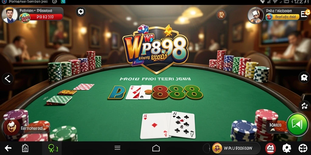 Tampilan gameplay menarik di WP888 dengan berbagai opsi permainan Poker.