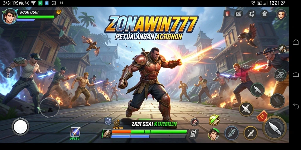 Tangkapan layar gameplay ZONAWIN777 yang menampilkan aksi mendebarkan.